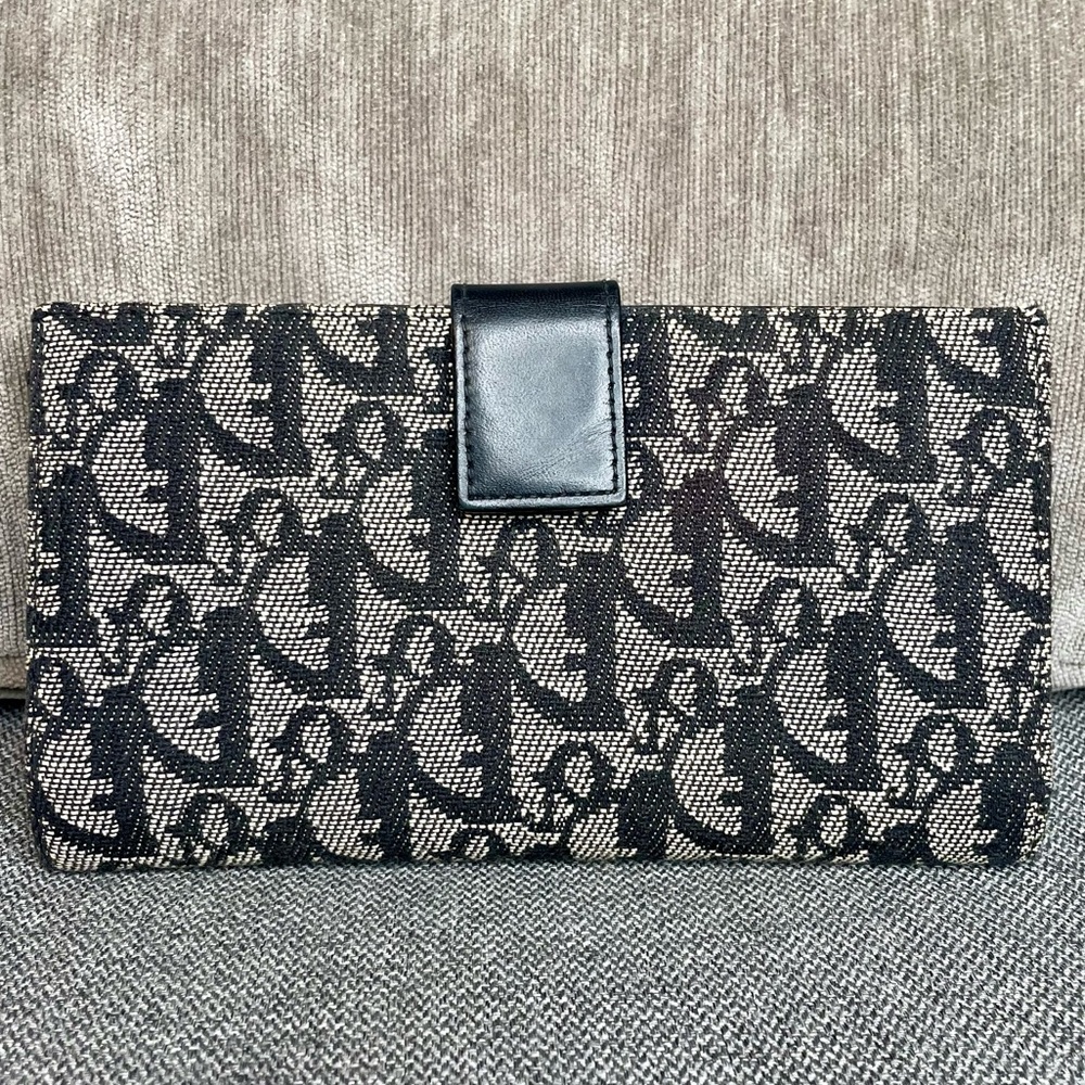 Christian Dior Oblique Vintage Saddle Wallet in Black - Excellent Condition! - Picture 3 of 16